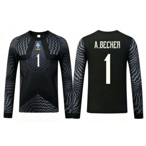 Brazil Alisson Becker #1 Golmanski Domaci Dres SP 2026 Dugim Rukavima